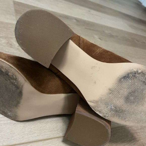 Steve Madden Addy Cognac Suede Bootie - Size 11 - Picture 5 of 9